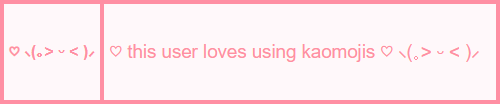 This user loves using kaomojis