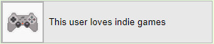 this user loves indie games